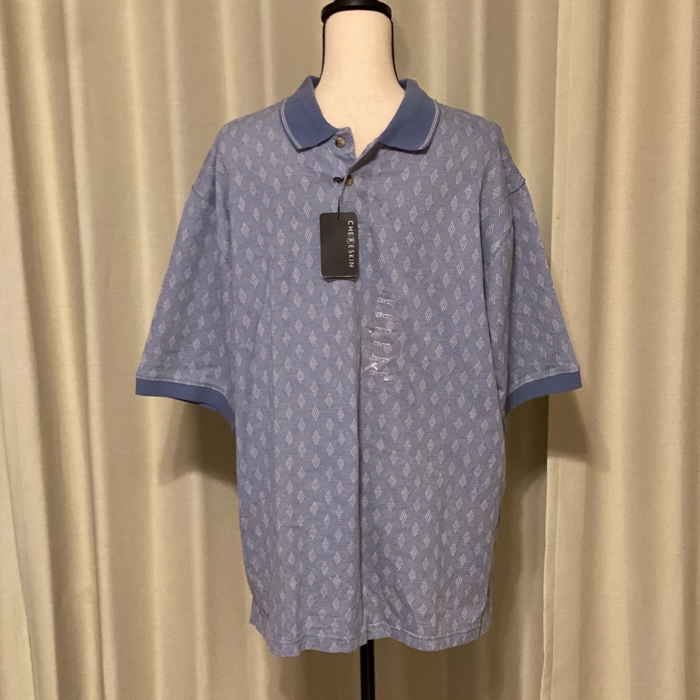 Light Blue Polo Style Shirt